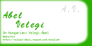 abel velegi business card